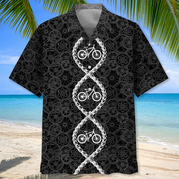 Maxcorner MOUNTAIN BIKE DNA HAWAIIAN SHIRT