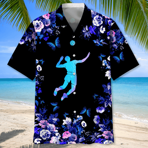Maxcorner Volleyball Butterfly Hawaiian Shirt
