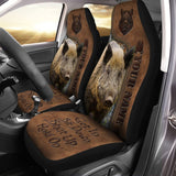 Maxcorners Personalized Name Boar Hunting Hold on Funny Car Seat Covers