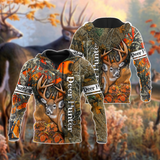 Maxcorners DEER HUNTER ORANGE CAMO Customized Name 3D All Over Printed Clothes