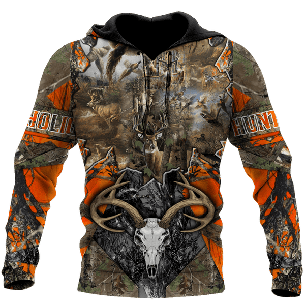 Max Corner WHITETAIL Huntaholic HUNTER 3D PRINTED UNISEX SHIRTS Gift For Hunter