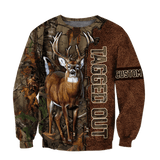 Max Corner PERSONALIZED DEER HUNTING Leather Pattern 2 All Over Printed Shirt Gift For Hunter