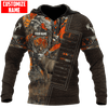 Max Corner PERSONALIZED DEER HUNTING Leather Pattern 1 All Over Printed Shirt Gift For Hunter