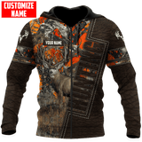 Max Corner PERSONALIZED DEER HUNTING Leather Pattern 1 All Over Printed Shirt Gift For Hunter