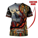 Max Corner ALL OVER PRINTED CUSTOMIZED MOOSE HUNTING SHIRTS Gift For Hunter