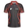 Maxcorners Red Tattoo Pattern Darts Personalized Name And Team Name 3D Shirt