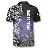 Maxcorners Night Sky Darts Personalized Name And Team Name 3D Shirt