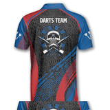 Maxcorners Blue Red Darts Personalized Name And Team Name 3D Shirt