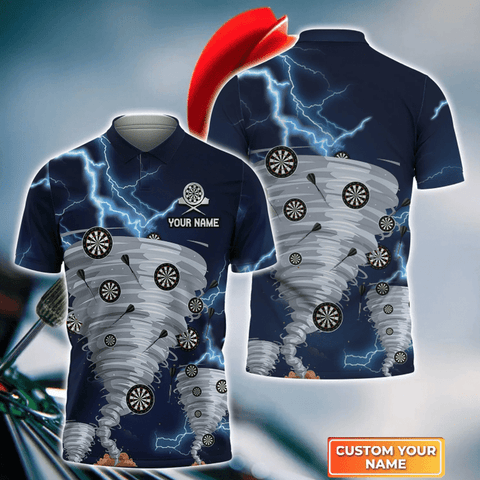 Maxcorners Tornado Darts Personalized Name 3D Shirt