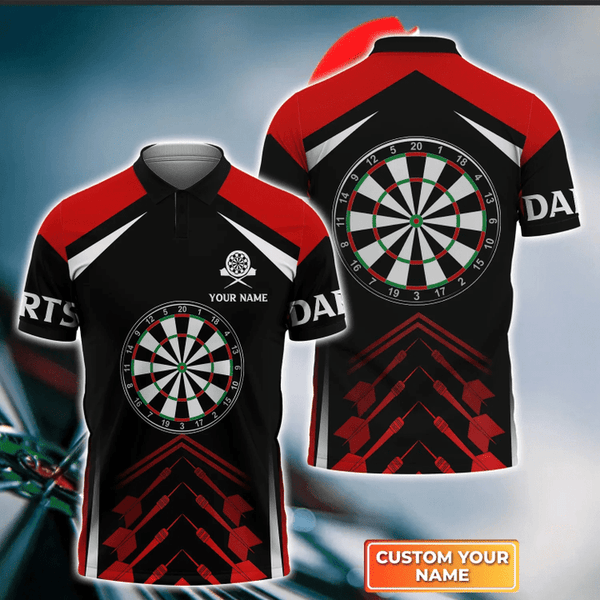 Maxcorners Dartboard Personalized Name 3D Shirt