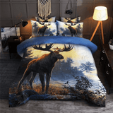 Maxcorners Moose Hunting Bedding Set