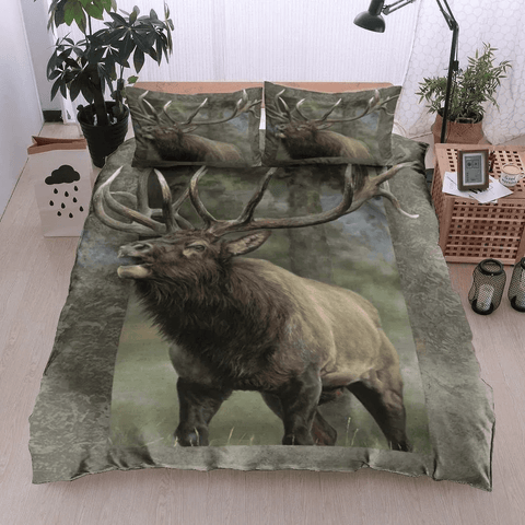 Maxcorners Vintage Deer All Over Printed Bedding Set