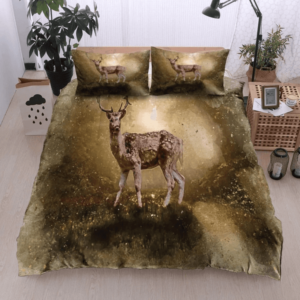 Maxcorners Deer Hunting All Over Printed Bedding Set