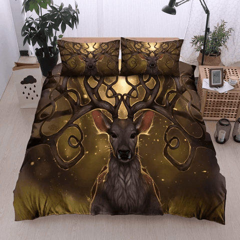 Maxcorners Deer All Over Printed Bedding Set