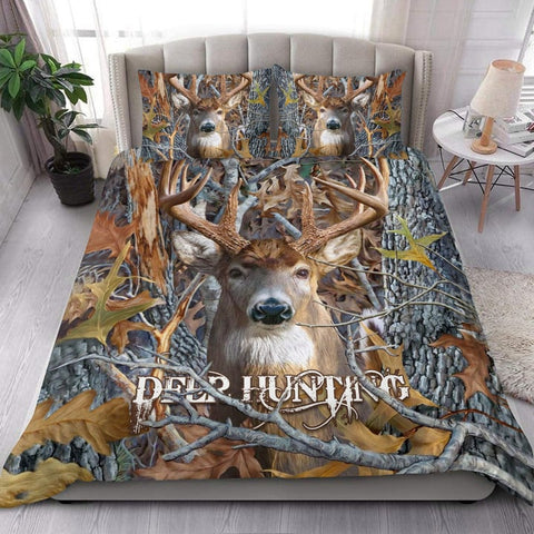 Maxcorners Deer Hunting S1 All Over Printed Bedding Set