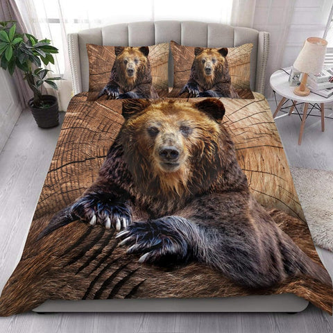 Maxcorners Cool Bear Hunting All Over Printed Bedding Set