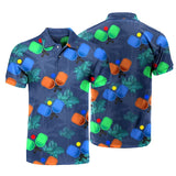 MaxCorners Pickleball Tropical 3D Polo Shirt