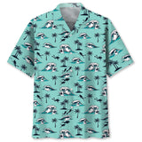 Maxcorners Scuba Diving Island Colorful Hawaiian Shirt