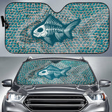 Maxcorners Fish Bone Art Fishing Car Auto Sun Shade