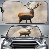 Maxcorners Fire Deer Forest Car Auto Sun Shades