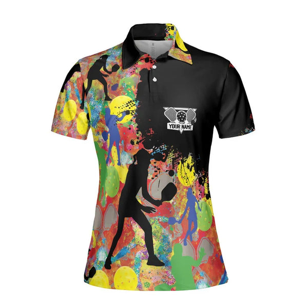 PICKLEBALL COLORFUL POLO SHIRT FOR WOMEN
