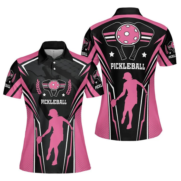 PINK PICKLEBALL POLO SHIRT FOR WOMEN