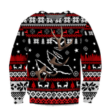 Maxcorners Deer Hunting Christmas Shirt 3D All Over Printed Clothes