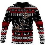 Maxcorners Deer Hunting Christmas Shirt 3D All Over Printed Clothes