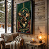Maxcorners Moose Hunting Art Deco Forest Personalized Canvas Wall Art