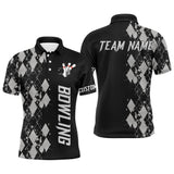 Maxcorners Argyle Pattern Customized Name And Team Name 3D Shirt