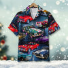 Maxcorners Custom Christmas Muscle Car Hawaiian Shirt