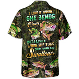 Maxcorners Fishing The I Like It When She Bends Over But I Love It When She Tugs On My Worm And Swallows Amazing Style Hawaiian Shirt