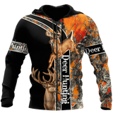 Max Corner Orange Deer Hunting Hoodie 3D Custom All Over Printed Shirts Gift For Hunter