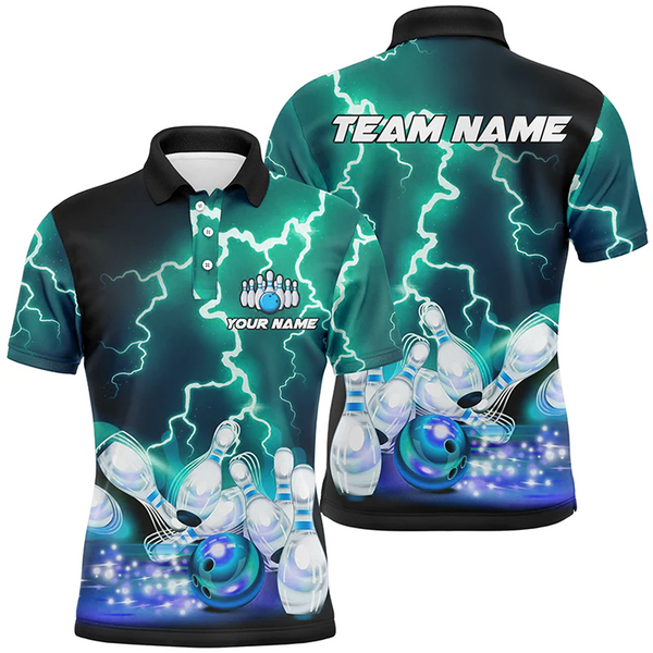 Maxcorners Lightning Thunder Bowling Team Jersey Multicolor Option Customized Name 3D Shirt