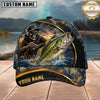 Maxcorners Fishing Skull Fisherman Personalized 3D Cap