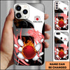 Maxcorners Bowling Flame Strike Ball Multicolor Personalized Name 3D Phone Case