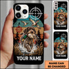 Maxcorners Duck Hunting Golden Retriever Camo Target Duck Hunter Personalized Name 3D Phone Case - German Wirehaired Pointer