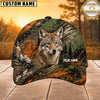 Maxcorners Hunting Orange Green Splash Forest Personalized 3D Cap