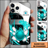 Maxcorners Bowling Flame Strike Ball Multicolor Personalized Name 3D Phone Case