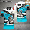 Maxcorners Flaming Angry Bowling Design Multicolor Customized Name, Team Name 3D Shirts