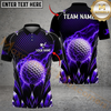 Maxcorners Golf Thunder Ice Power Design Personalized Name, Team Name 3D Shirt (4 Colors)
