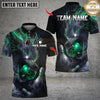 Maxcorners Bowling Wolf Flame Smoke Multicolor Customized Name, Team Name 3D Shirts