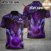 Maxcorners Ethnic Pattern Bowling Master Multicolor Customized Name, Team Name 3D Shirts
