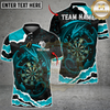 Maxcorners Darts Dragon With Dartboard Multicolor Customized Name, Team Name 3D Shirts