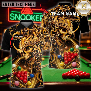Maxcorners Pool Game Top Legendary Dragon Beast Art Customized Name 3D Shirt