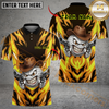 Maxcorners Savage Cowboy Golf Polo Shirt, Customized Name & Team Name 3D Shirts (4 Colors)