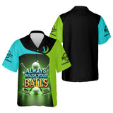 Maxcorners Always Wash Your Balls Custom Golf Polo Shirt, Funny Golf Shirt, Mens Golf Gift