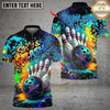 Maxcorners Bowling Galaxy Multicolor Customized Name, Team Name 3D Shirts