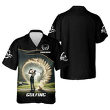 Maxcorners Custom Elite Golfer Golf Polo Shirt, Gift For Golfers, Mens Golf Gift