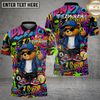 Maxcorners Cool Bear Pool Shirt Street Graffiti Billiards Urban Style Multi Options Personalized Name, Team Name Unisex 3D Shirt (4 Colors)